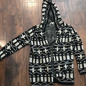 Oversized open cardigan